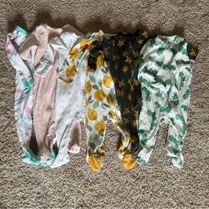 BABY GIRL Footie sleeper lot GAP, Carters, Burt’s Bees, Old Navy